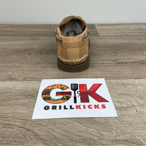 Sperry Top-Sider Boy's A/O Sahara Leather Uniform  Boat Shoes YB27284 NEW - Picture 2 of 5